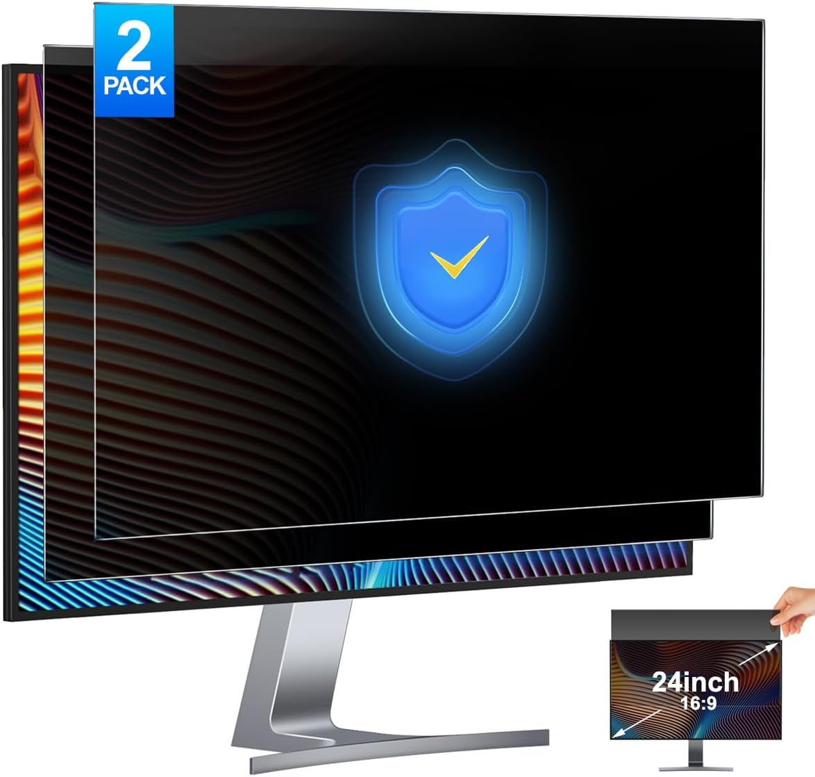 2 Pack 24 Inch Computer Privac - огляд і ціна Privacy Filter 2Pack